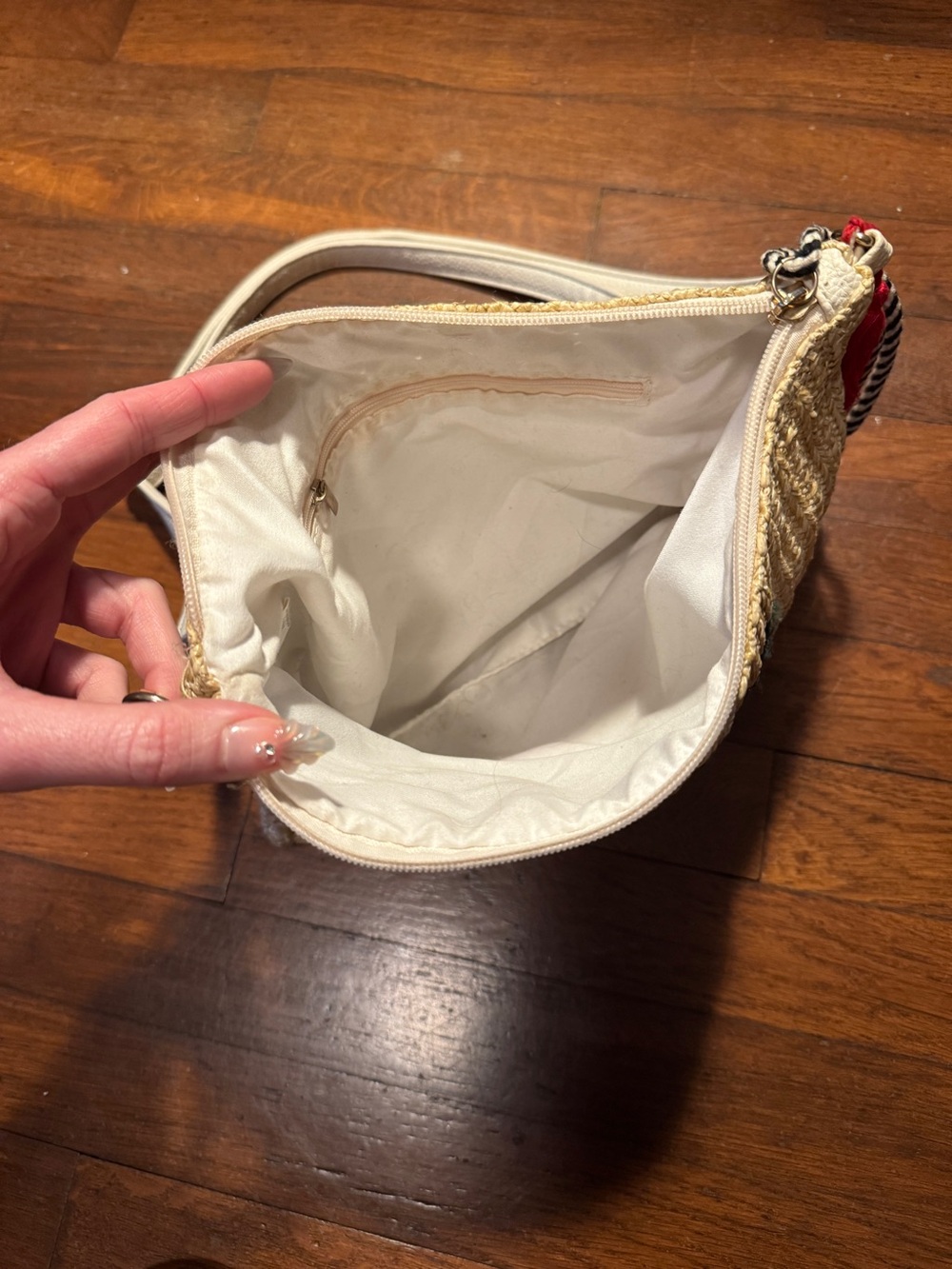 Cherry Raffia Purse - Picture 3 of 5